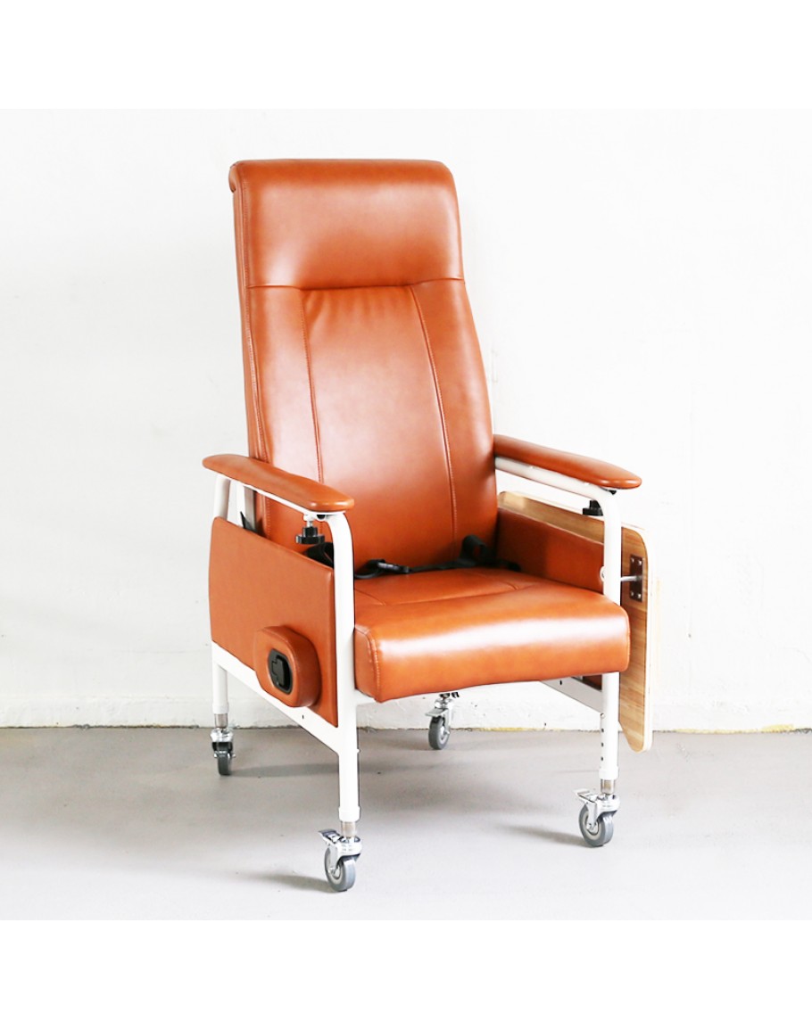 leather recliner on wheels